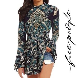FREE People the lady luck printed tunic dress